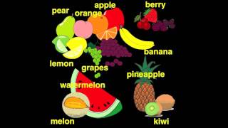 Lecția de engleză pentru copii-fructele