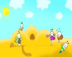 Bobiţă şi Buburuză - Castelul de Nisip