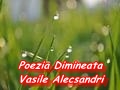 Poezia Dimineața de Vasile Alecsandri