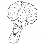 broccoli brocoli de colorat legume de colorat