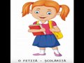 O fetiță școlăriță