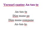 Cântec An tan te