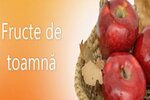 Prezentarea fructelor de toamnă
