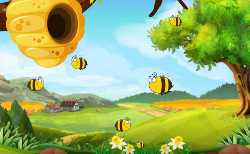 Albinuța zboară printre flori