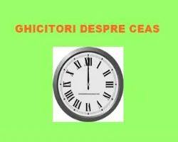 Ghicitori despre ceas